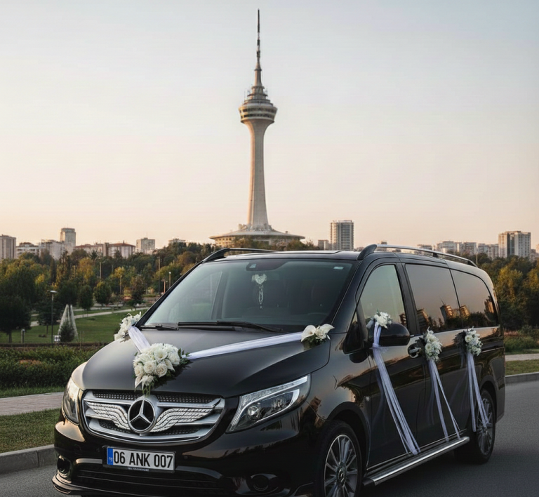 Düğün gününüz için Ankara VIP gelin arabası arıyorsanız, konforlu araçlar ve zamanında transfer hizmetiyle stressiz bir deneyim yaşayın.
